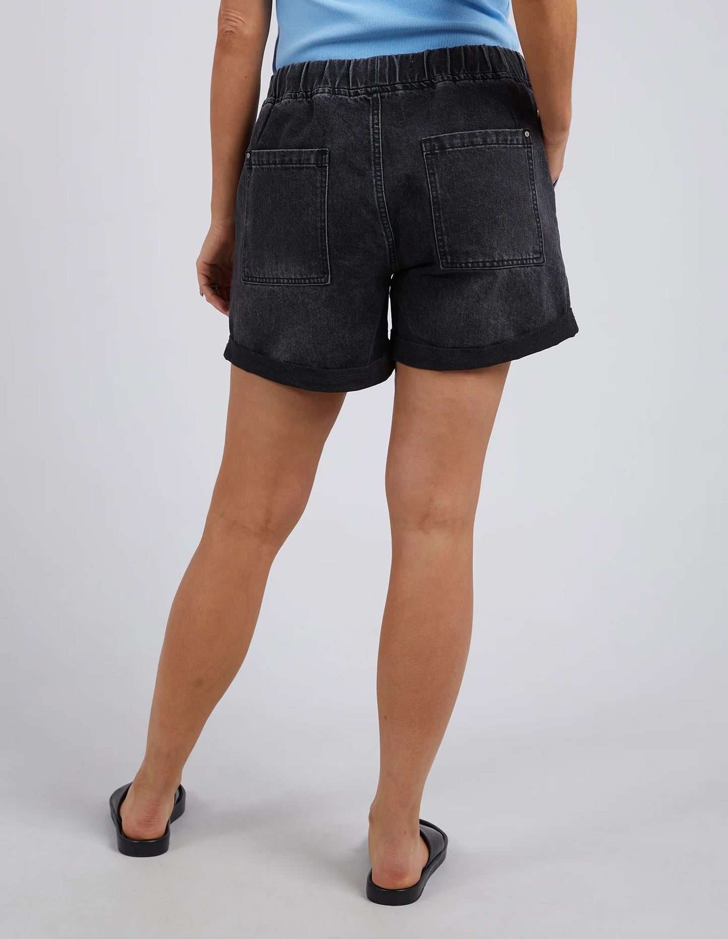 SHORTS EMMA RELAXED - WASHED BLACK
