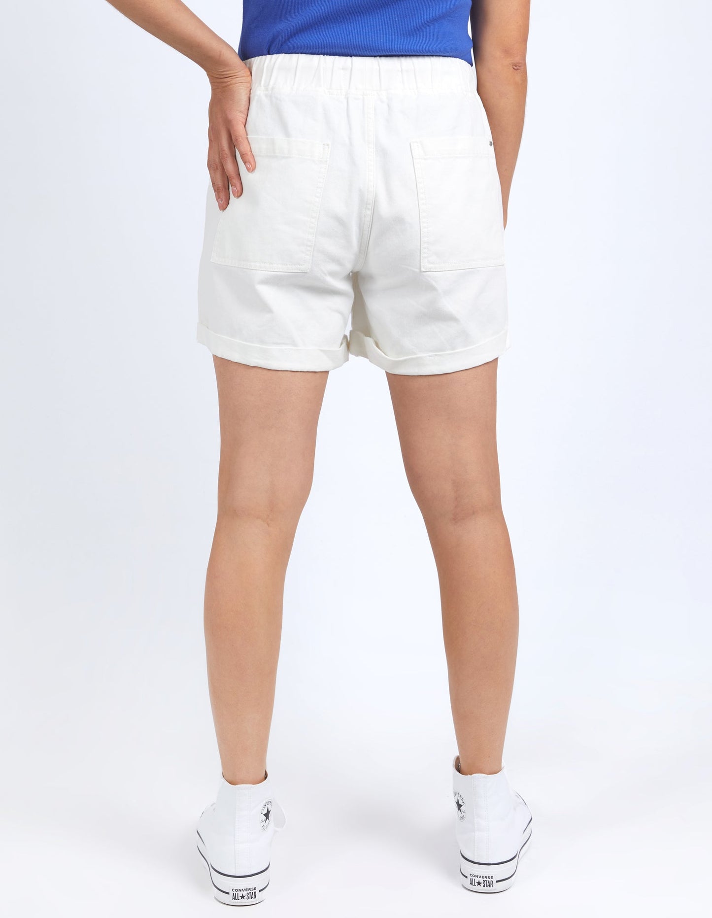 SHORTS EMMA RELAXED DENIM - VINTAGE WHITE