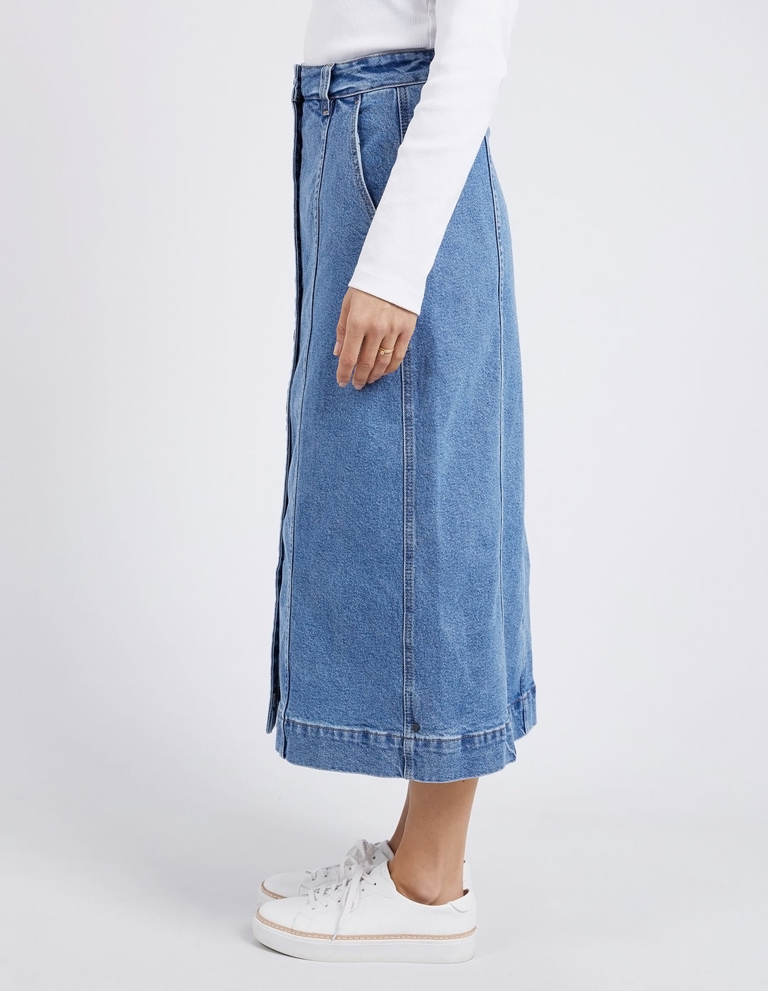SKIRT FLORENCE BUTTON THRU