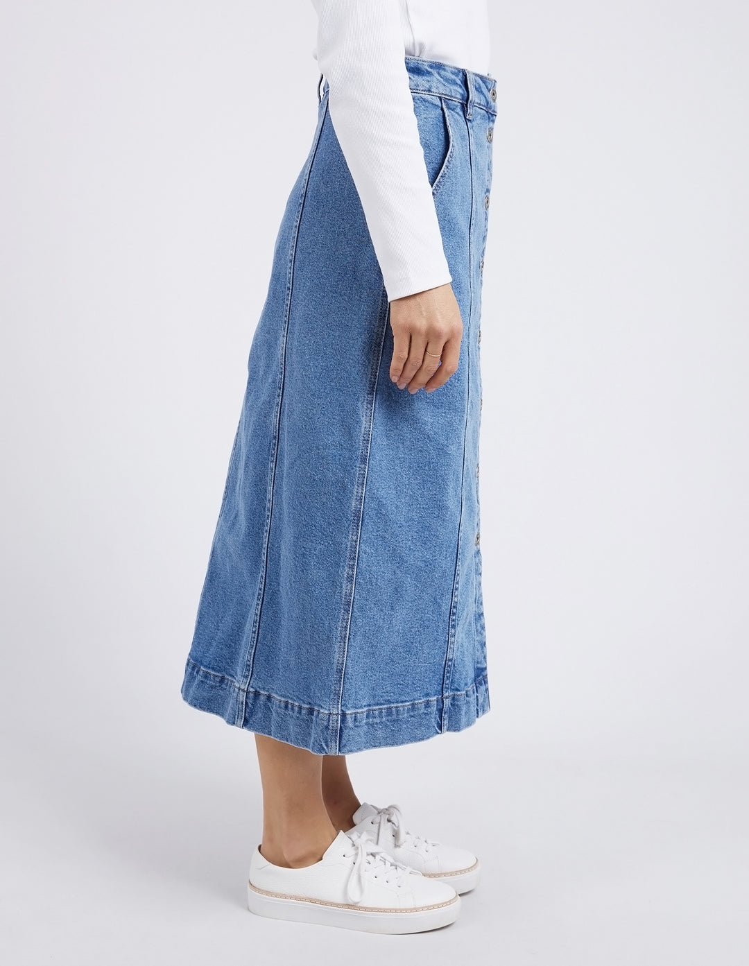 SKIRT FLORENCE BUTTON THRU