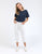 JEAN MOLLIE CAPRI - WHITE