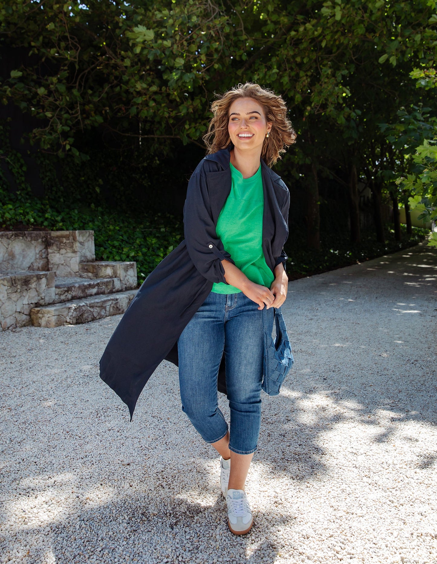 JEAN MOLLIE CAPRI - BLUE