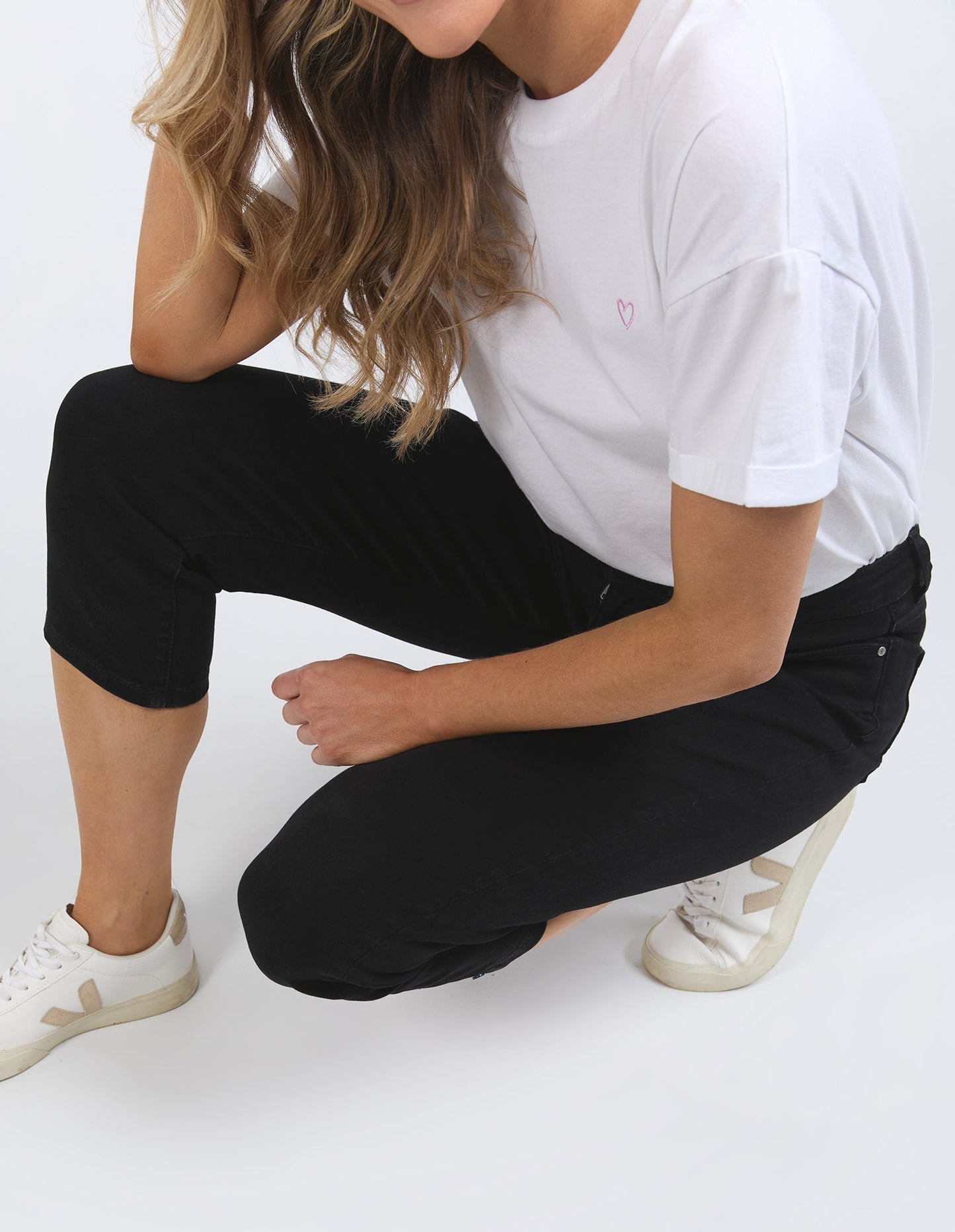 JEAN MOLLIE CAPRI - BLACK