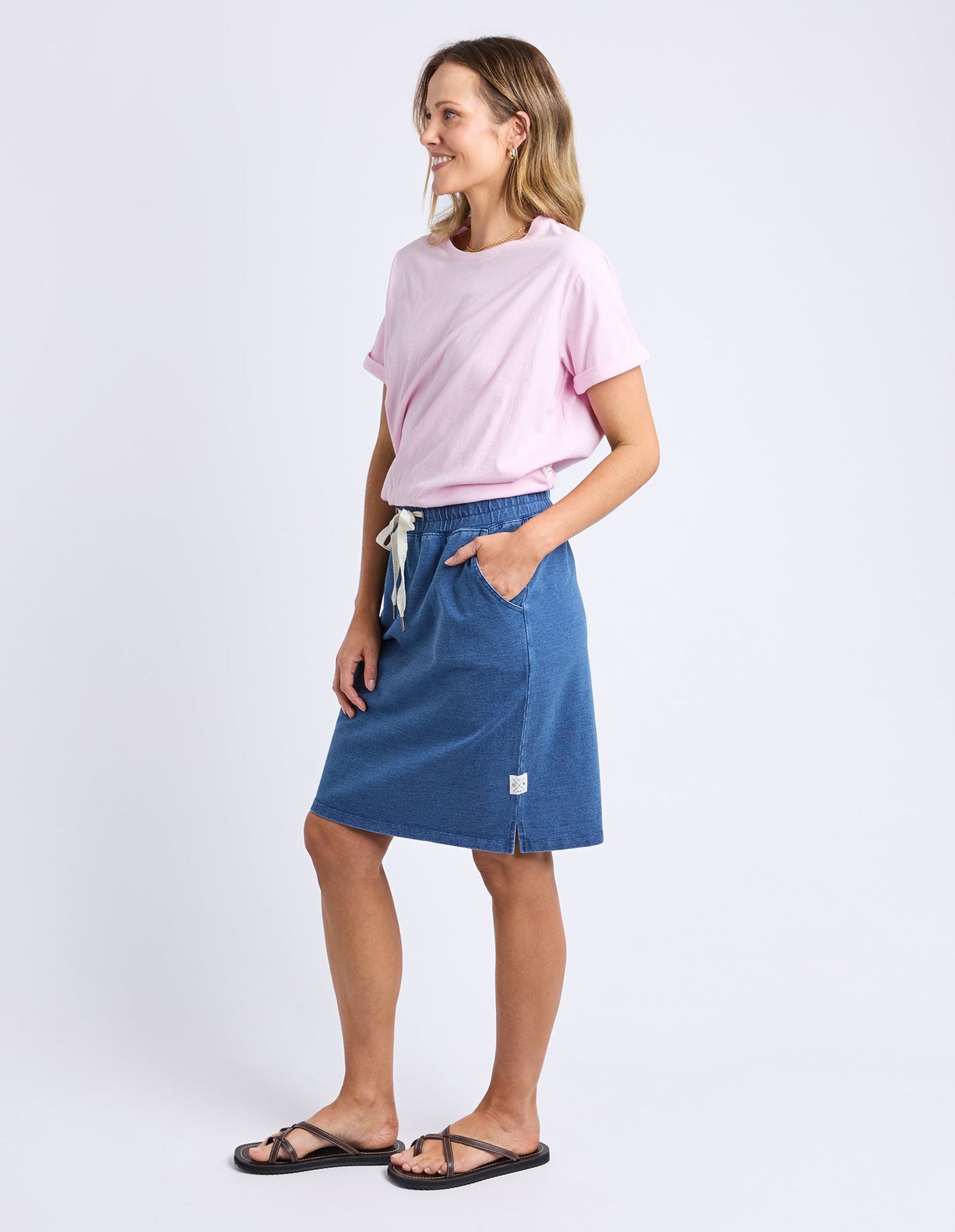 SKIRT RICKETY - BLUE DENIM LOOK