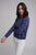 JUMPER DAISY EMBROIDERED COTTON KNIT - NAVY / WINTER WHITE