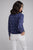 JUMPER DAISY EMBROIDERED COTTON KNIT - NAVY / WINTER WHITE