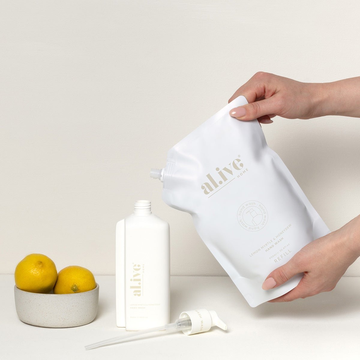 REFILL HAND WASH - LEMON MYRTLE & HONEYDEW