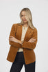 COAT VA VA VELOUR - CAMEL