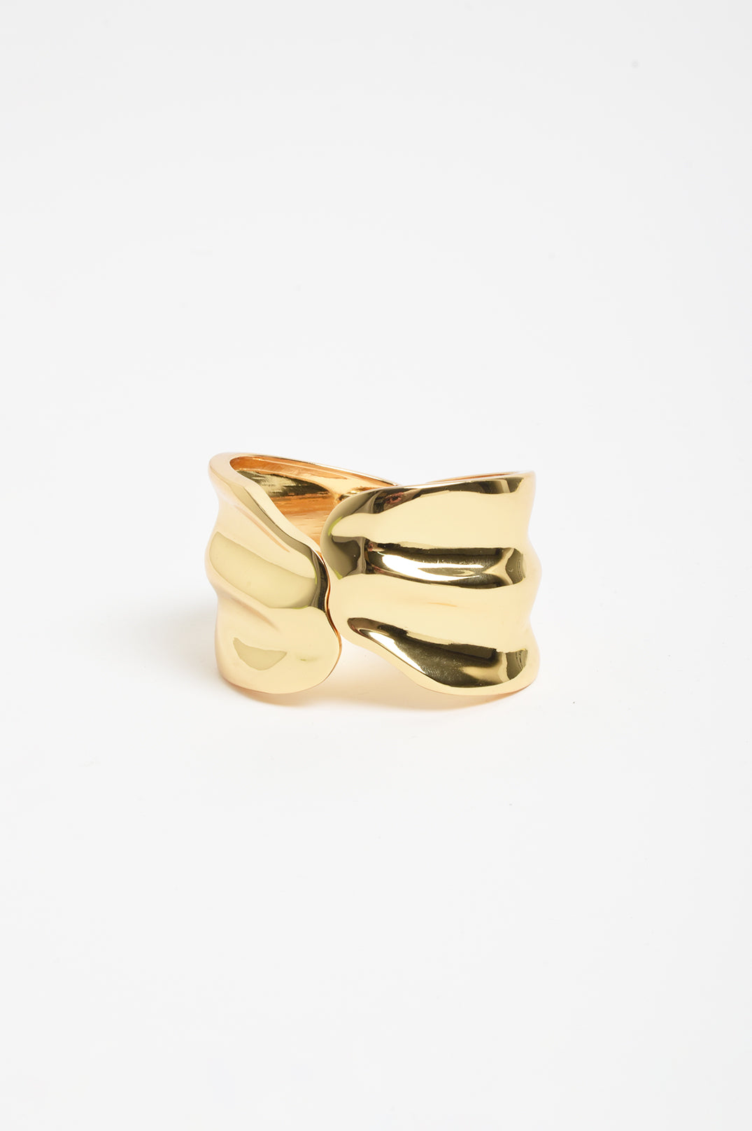 BANGLE HINGED METAL STATEMENT WAVE