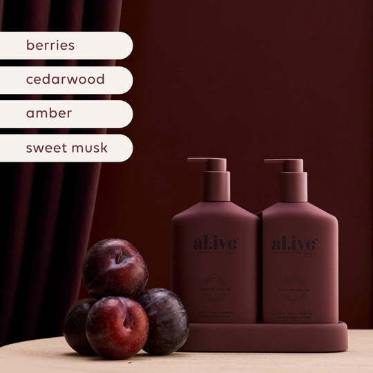 DUO TRANSFORMATIVE WASH & LOTION - SWEET PLUM & BERRIES