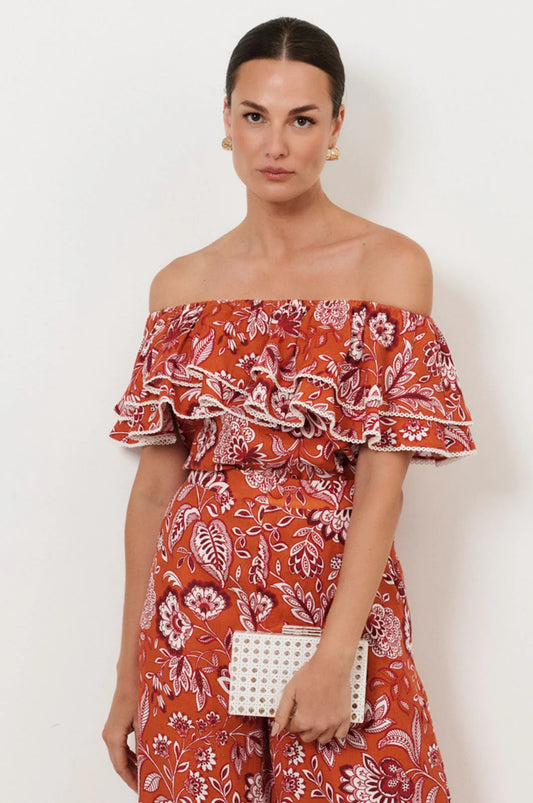 BAG SADIE PICNIC WEAVE CLEAR STRUCTURED CLUTCH