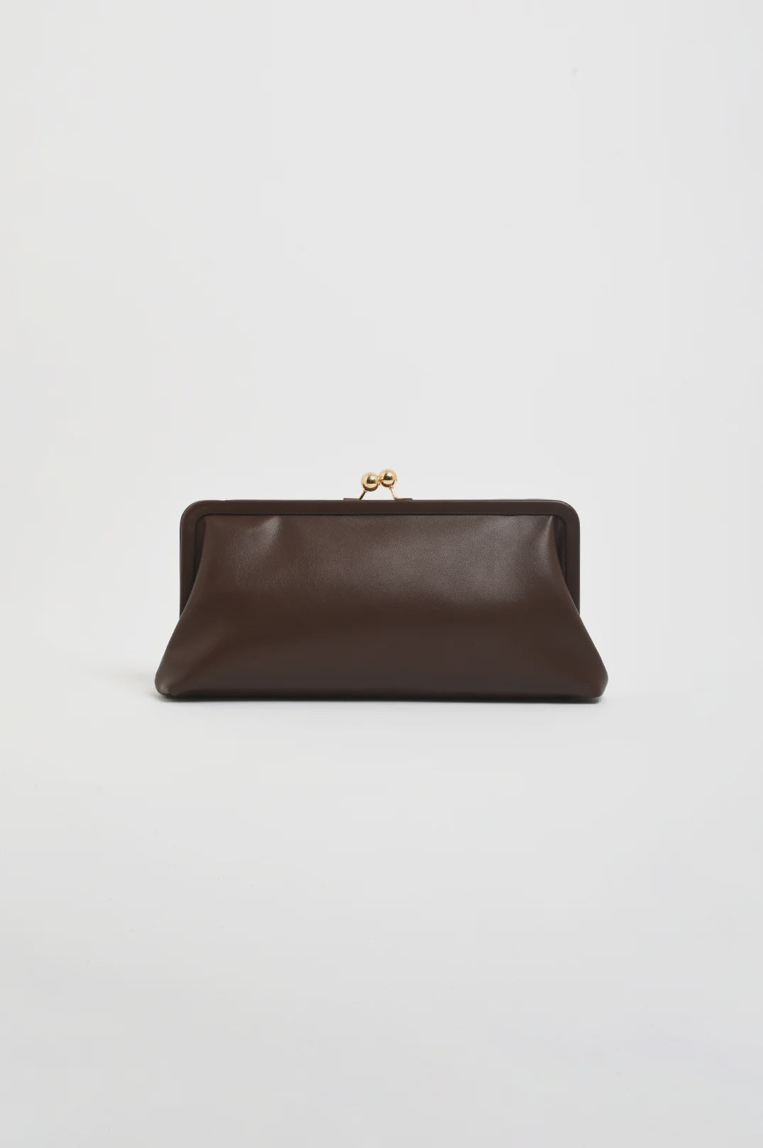 CLUTCH CLIP TOP SOFT - CHOCOLATE
