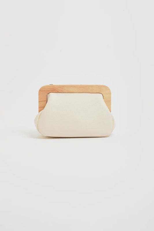 CLUTCH KIMMI TIMBER FRAME - OFF WHITE
