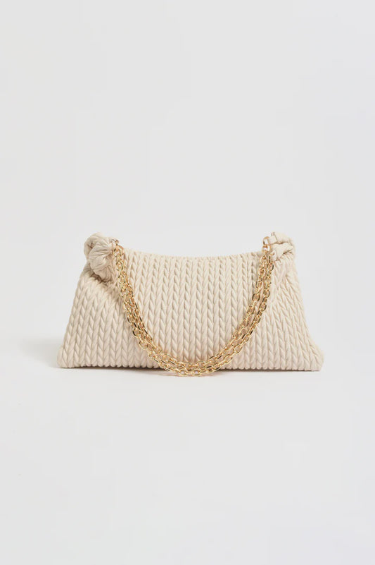 BAG ARROW WEAVE SHOULDER STONE