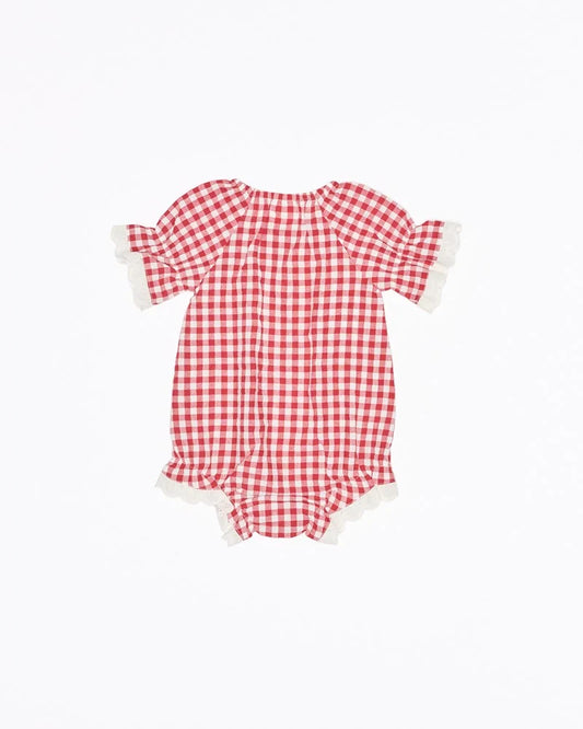 ROMPER ALEXA - RED WHITE CHECK