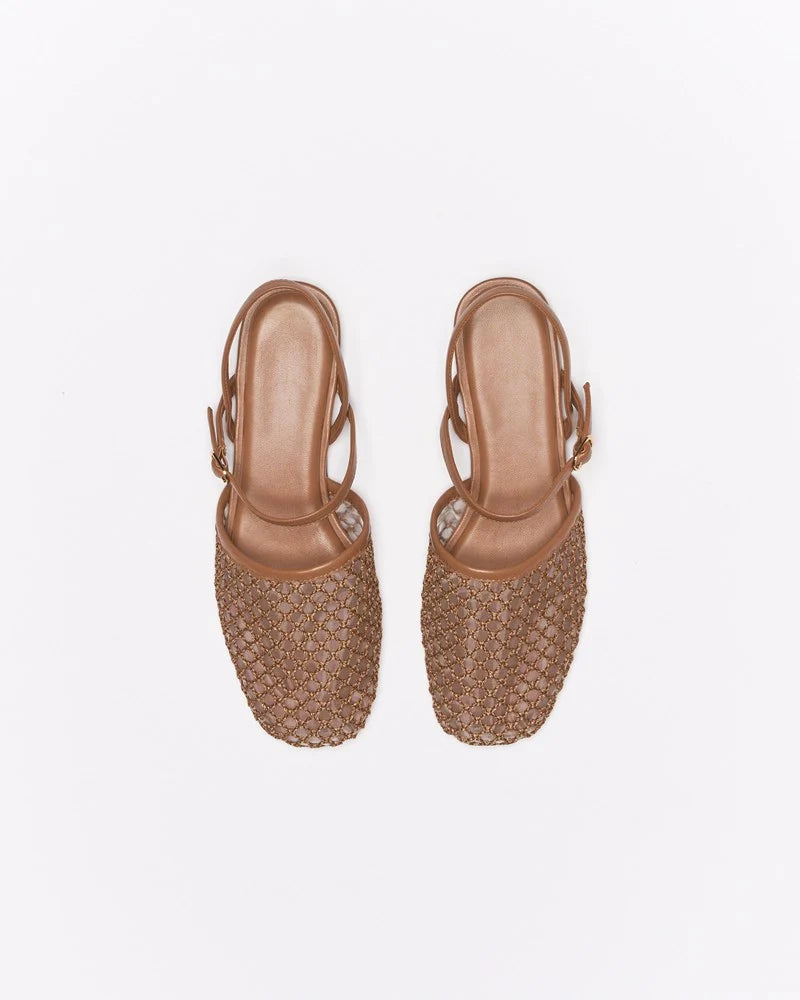 SHOE ANNI LEATHER FLAT