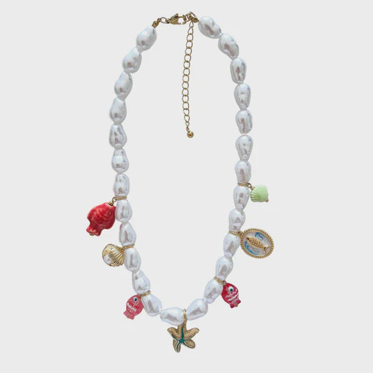 PEARL CHARM NECKLACE - UNDER THE SEA