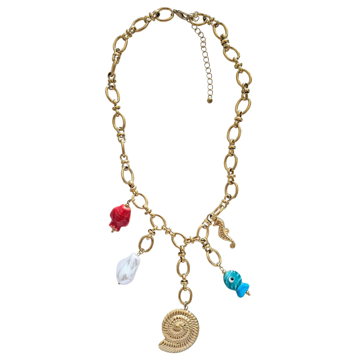 NECKLACE GOLD CHARM - AMALFI