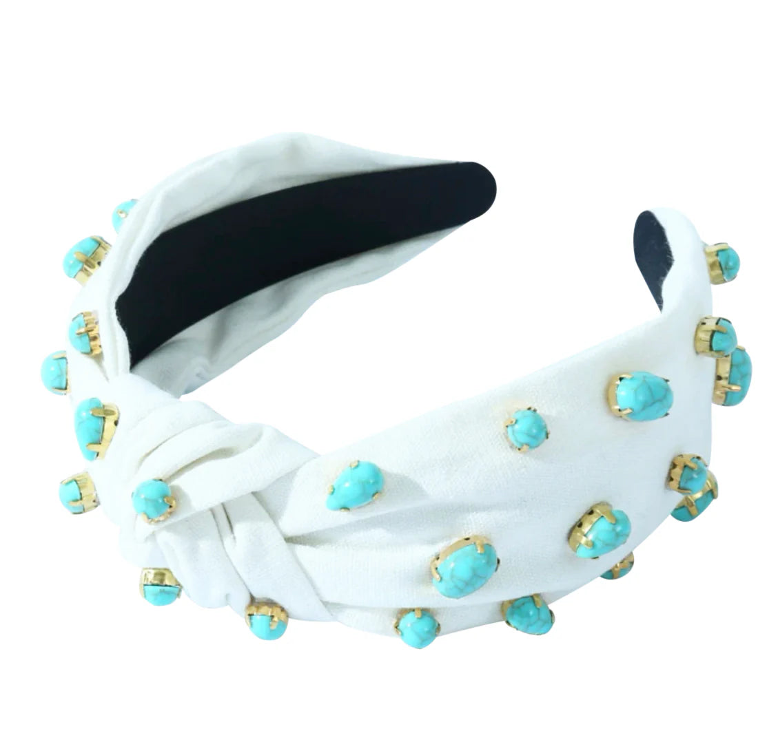 HEADBAND AMALFI KNOT - TURQUOISE