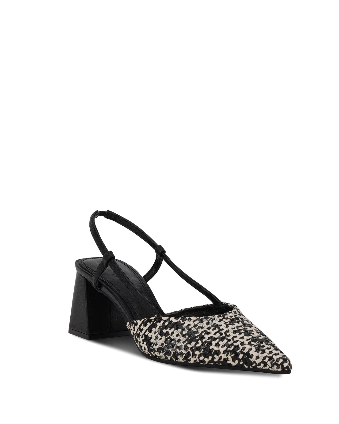 HEEL MADDIE - BLACK/WHITE