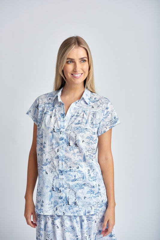 SHIRT CLASSIC WITH  LACE - last one, size 16!