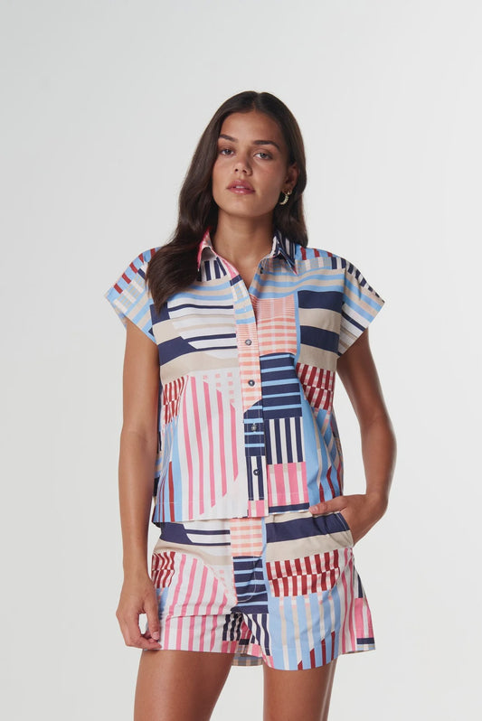 SHIRT SUN DAZE - GYPSY PRINT