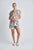 SHORTS FLAT FRONT ELASTIC BACKED - TWIG JUNGLE RPINT