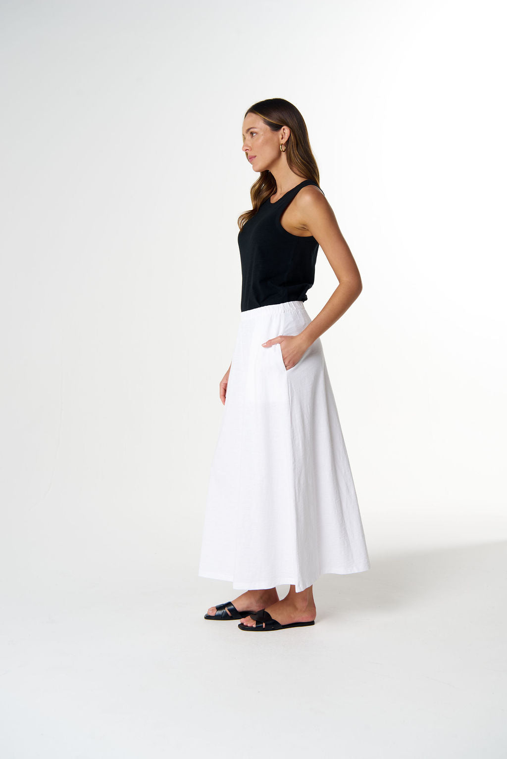 SKIRT WILD COTTON KNIT MAXI