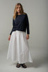 SKIRT SUNDOWN COTTON MAXI - WHITE