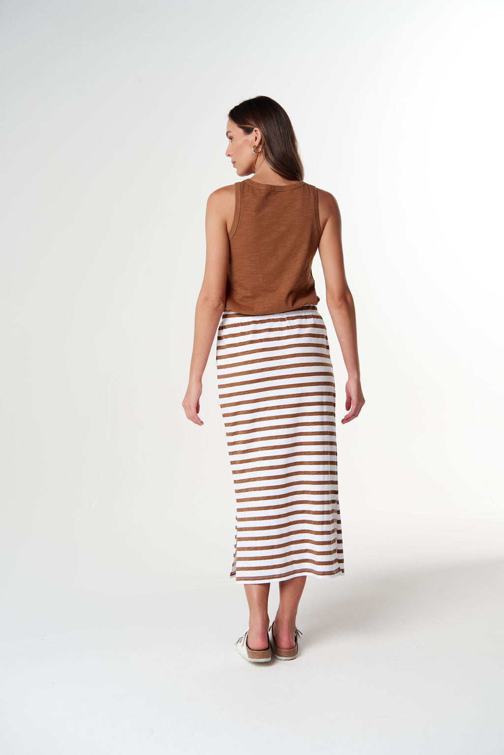 SKIRT FOLK MAXI - WHITE/FOX