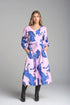 DRESS COTTON V NECK DRESS - STALLION PRINT