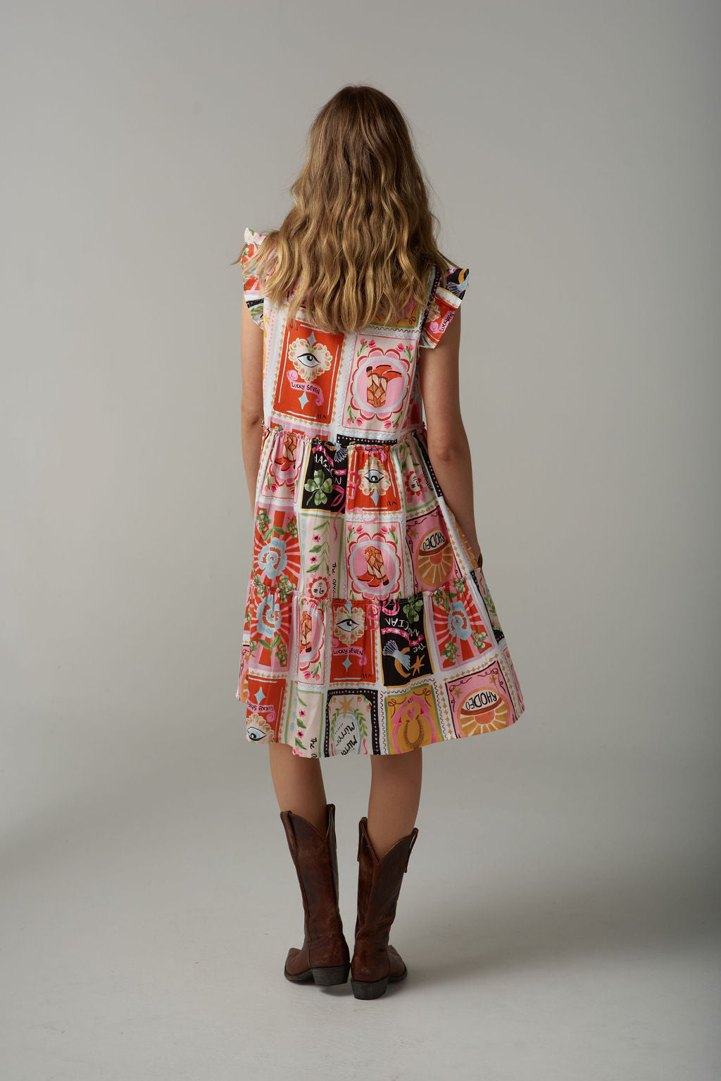 DRESS RODEO PRINT MINI SUNDRESS