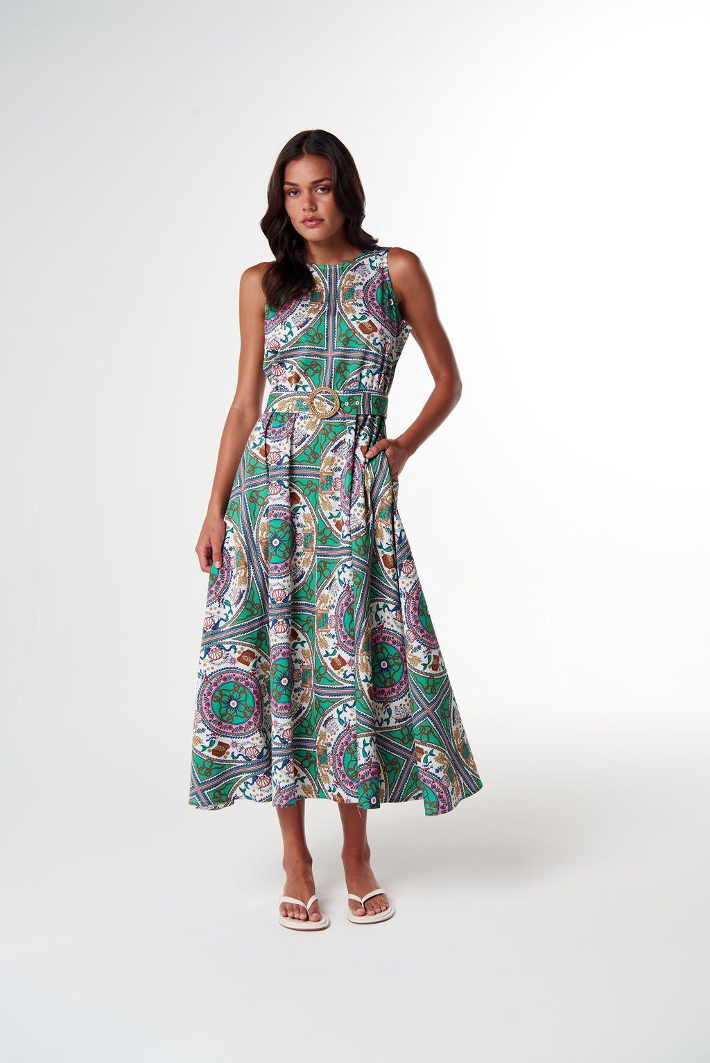 DRESS WILDHEART MAXI - SMOOTH SAILING PRINT