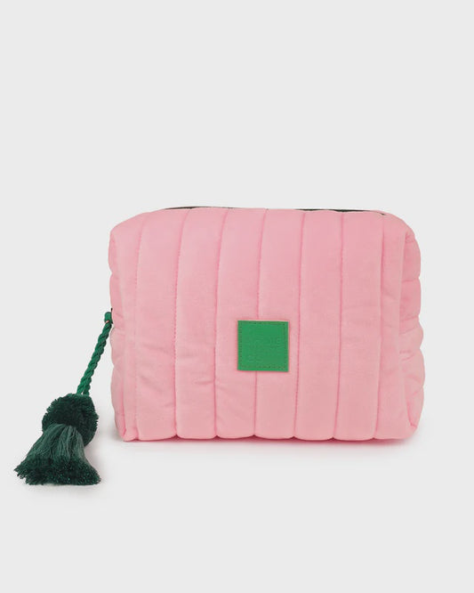 COSMETIC CASE - PINK VELVET