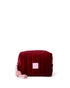 COSMETIC CASE - BURGUNDY VELVET