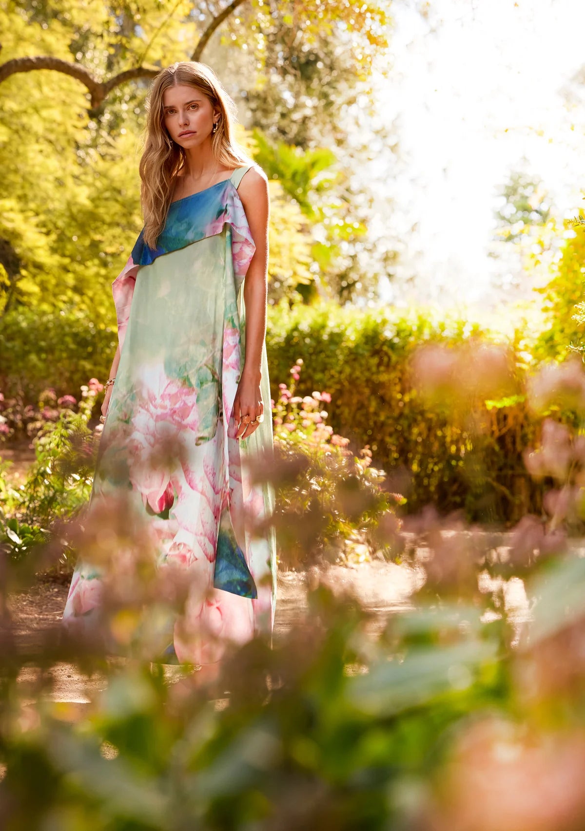DRESS ROSES MAXI
