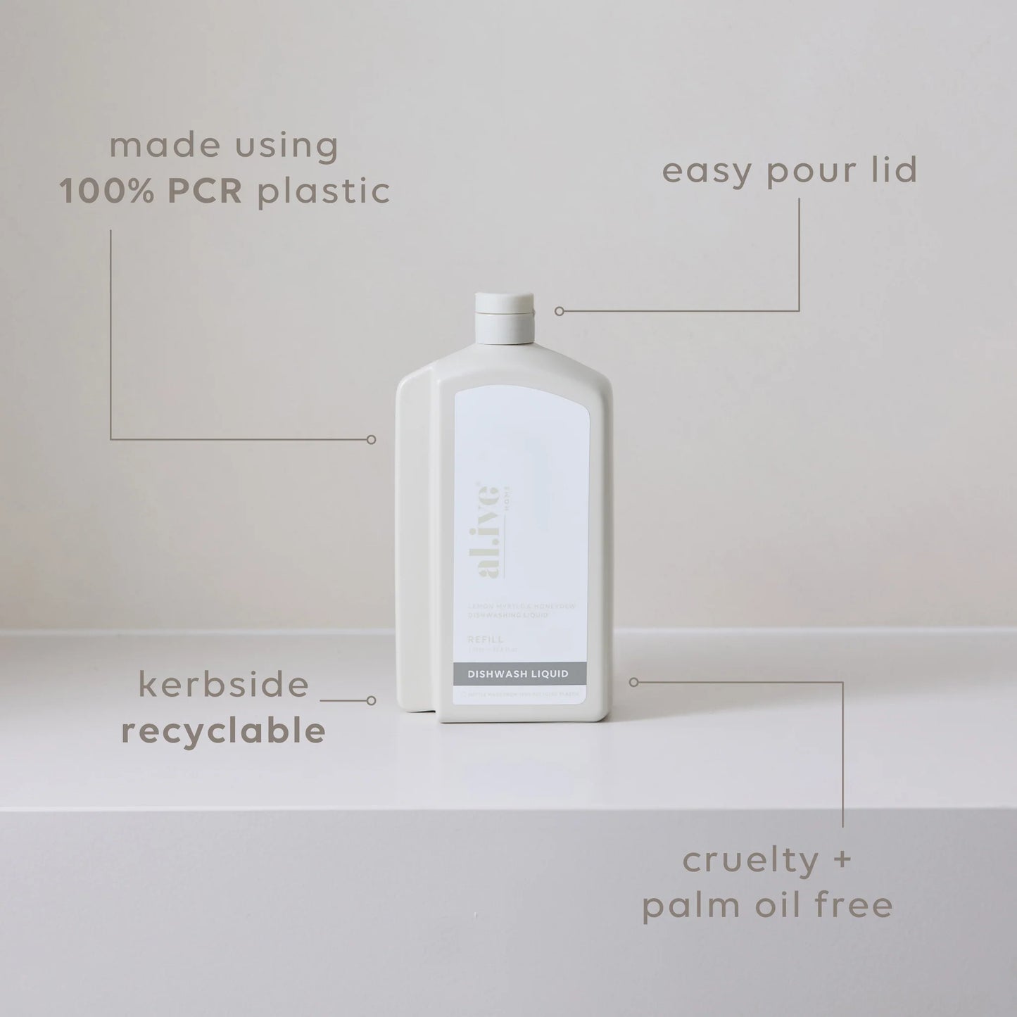 NEW REFILL DISH WASH - LEMON MYTRLE & HONEYDEW