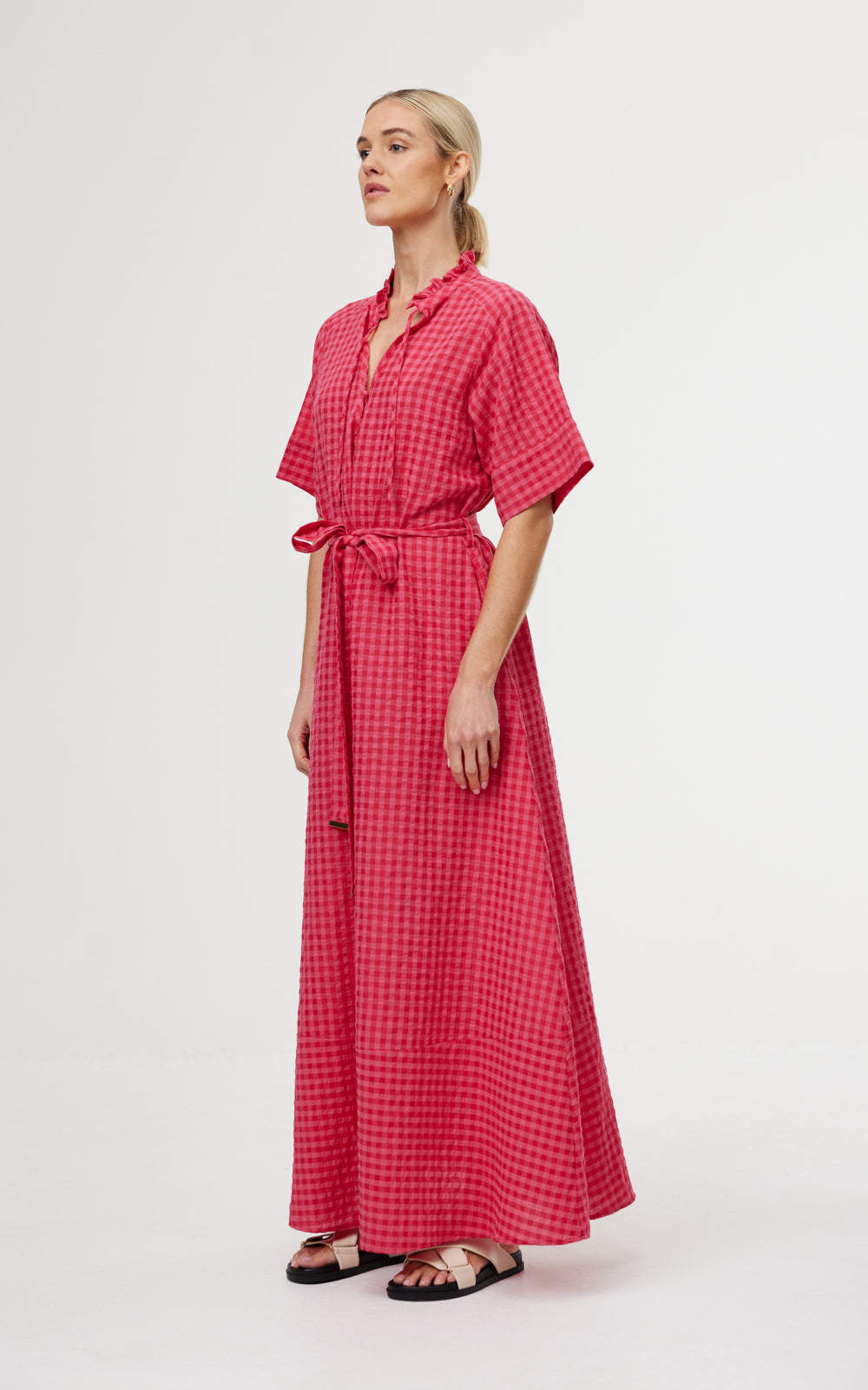 DRESS DYLAN - ROSAS GINGHAM