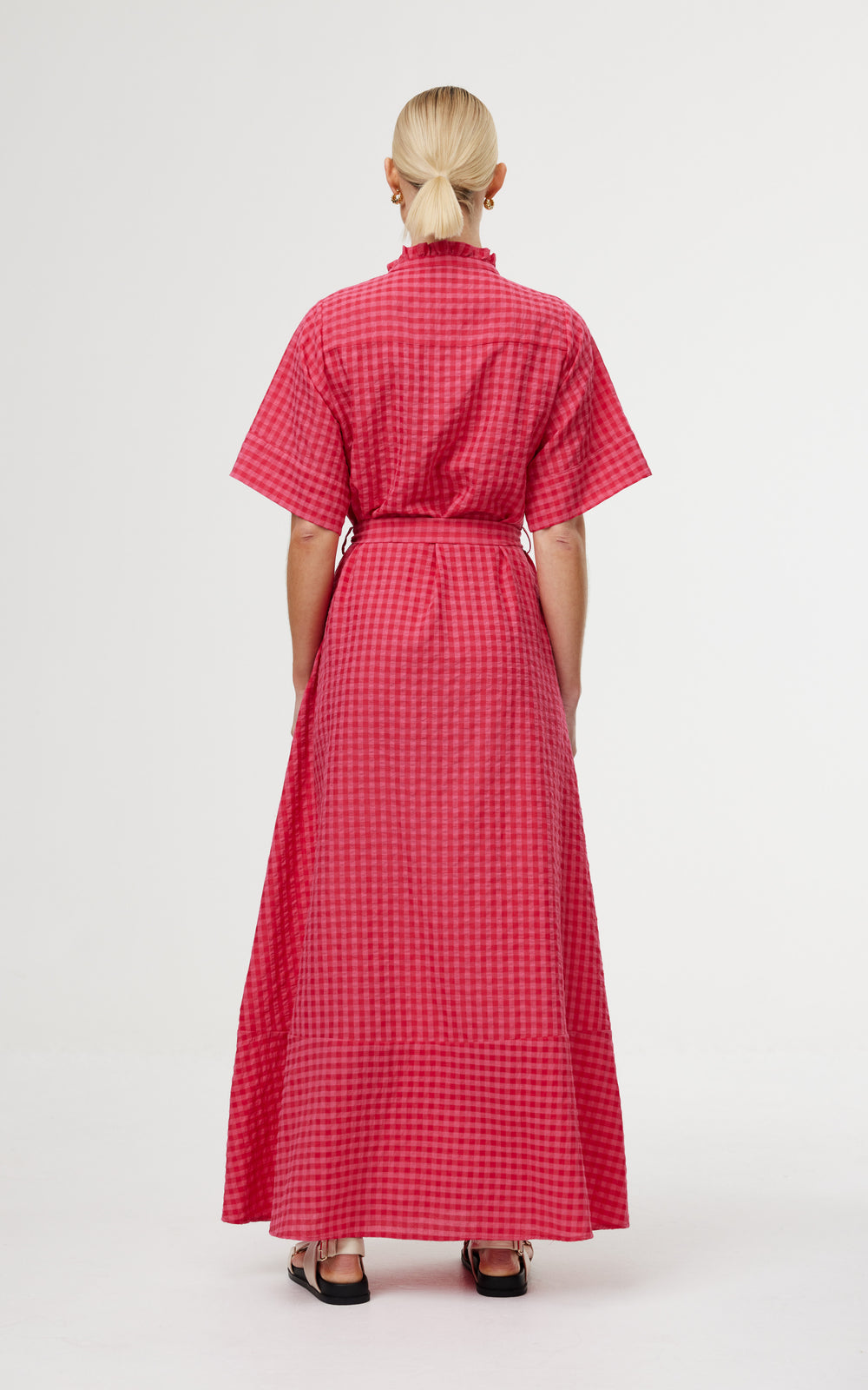 DRESS DYLAN - ROSAS GINGHAM