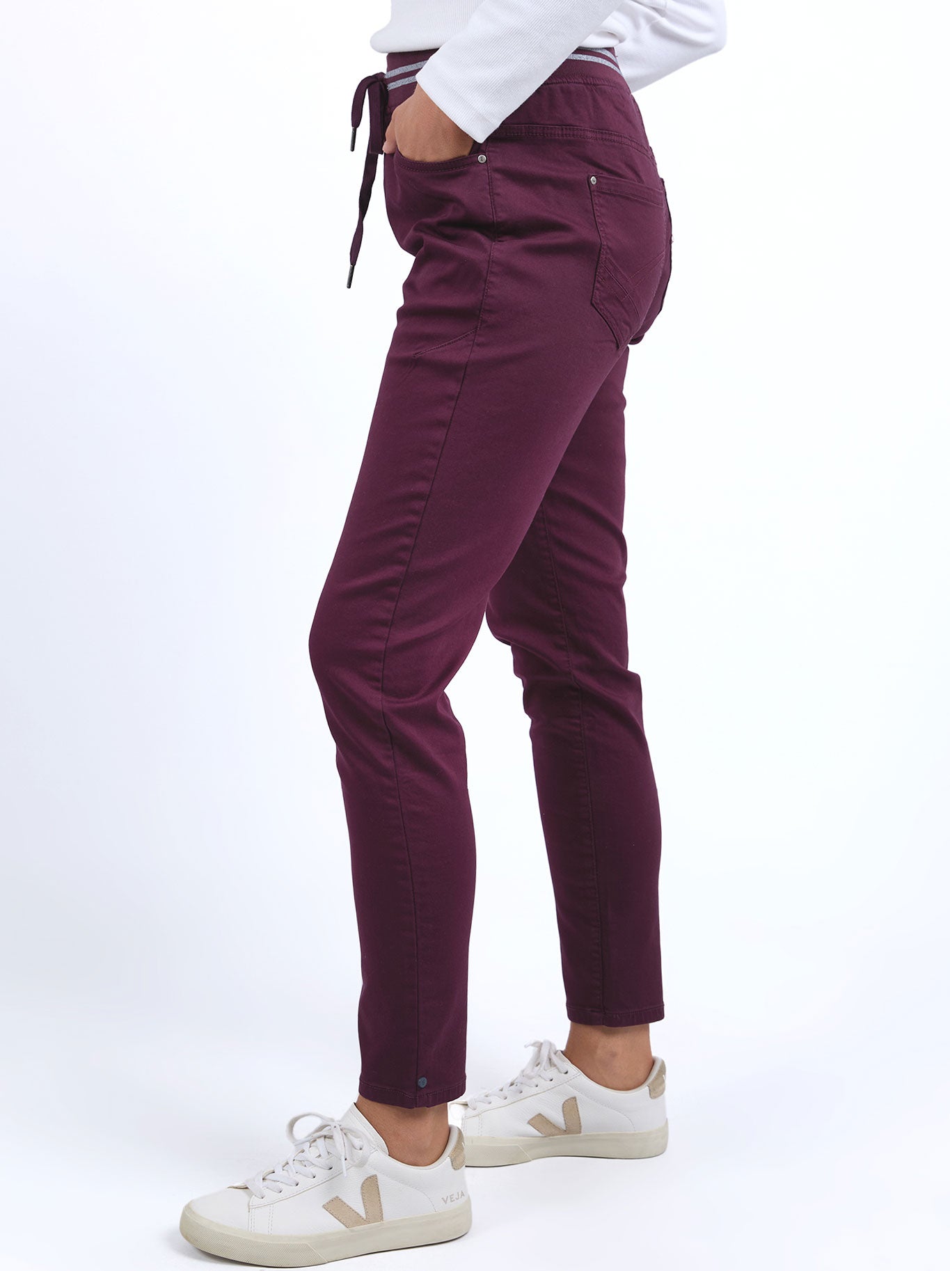 PANTS MARGO JOGGER - MERLOT