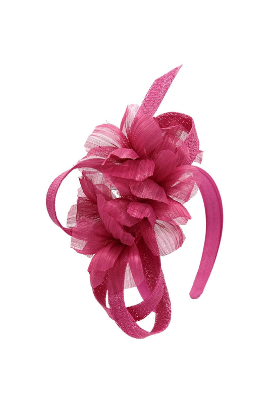 FASCINATOR WRENN - HOT PINK