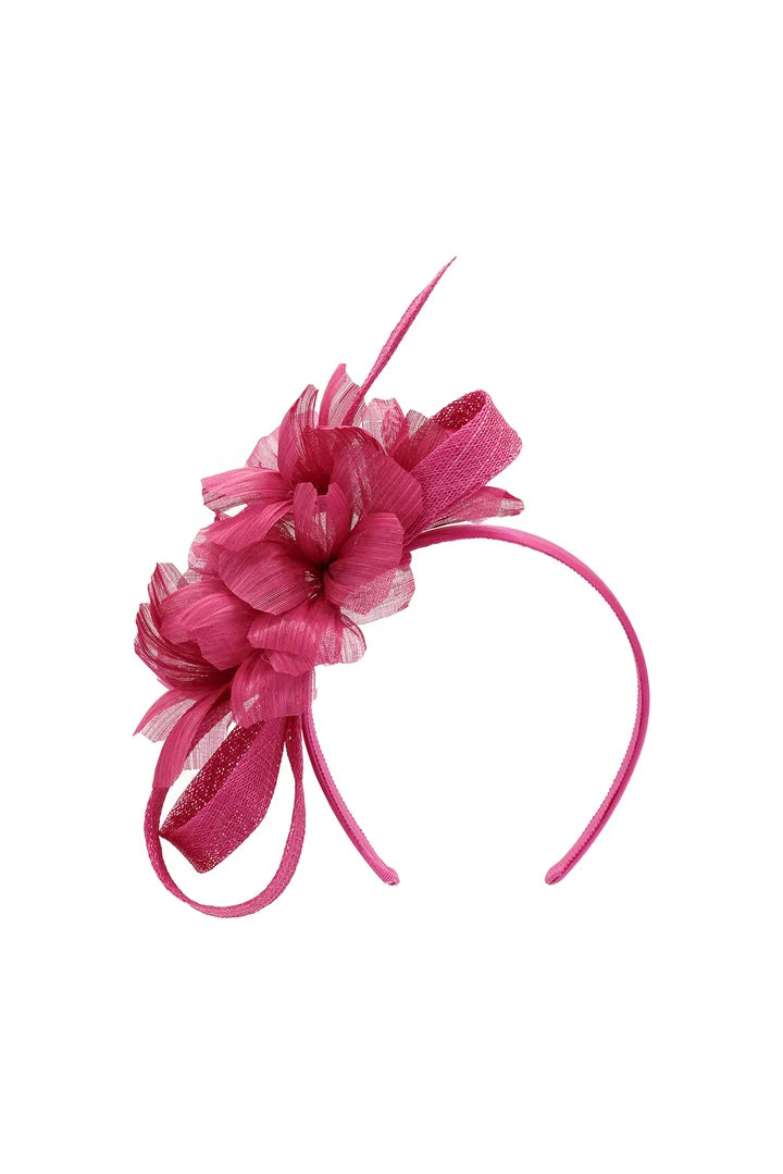 FASCINATOR WRENN - HOT PINK
