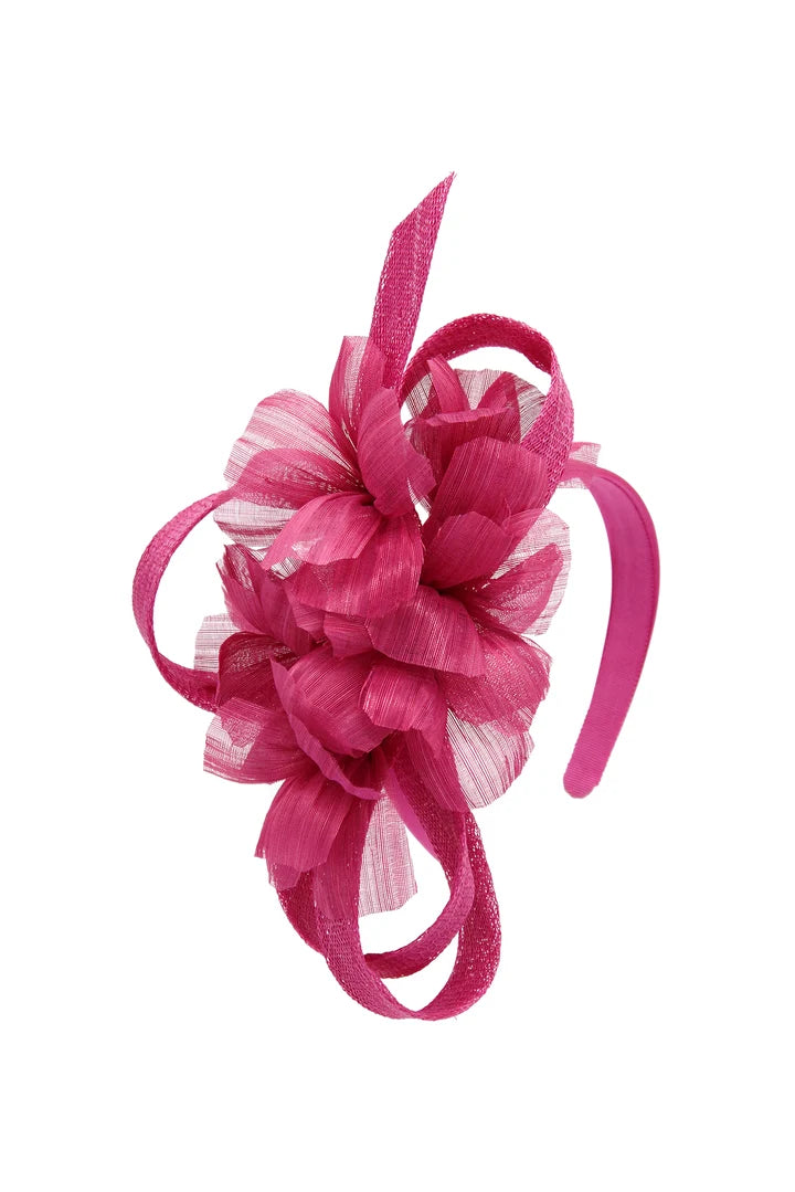 FASCINATOR WRENN - HOT PINK
