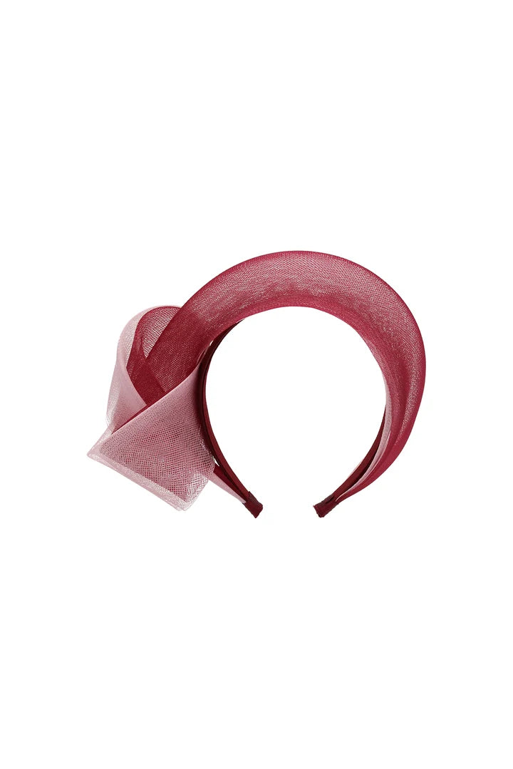 FASCINATOR BRITNEY - BURGUNDY PINK