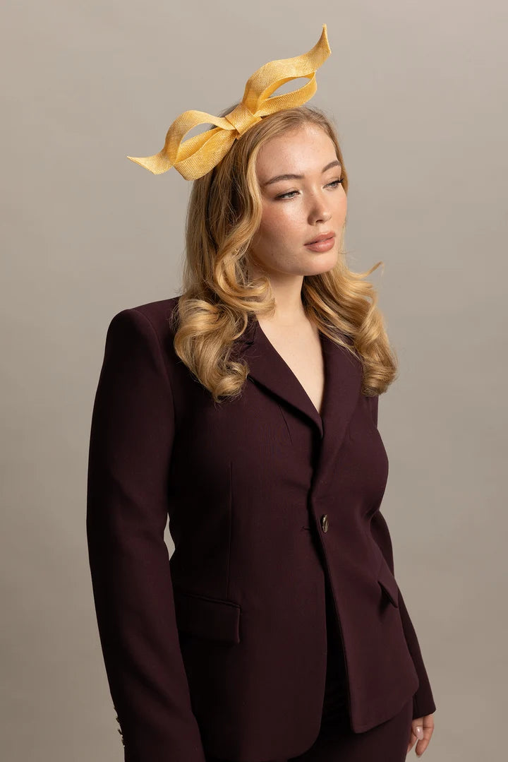 FASCINATOR SUTTON - BUTTER YELLOW