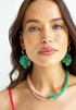 EARRINGS - FLUTTER GREEN