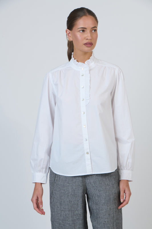 SHIRT FRILLY - WHITE