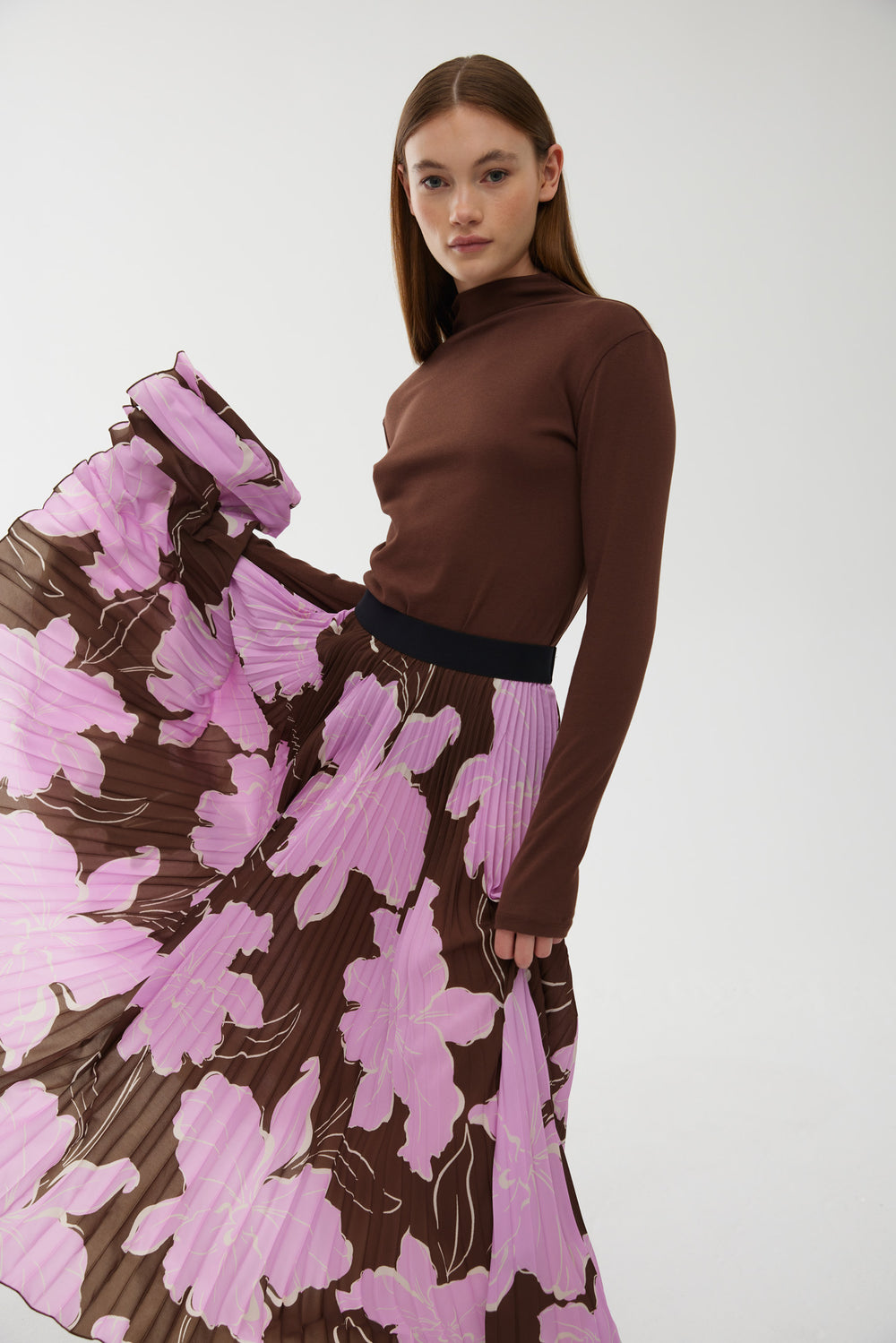 SKIRT GOLDIE PLEAT - MAGNOLIA BLOOM