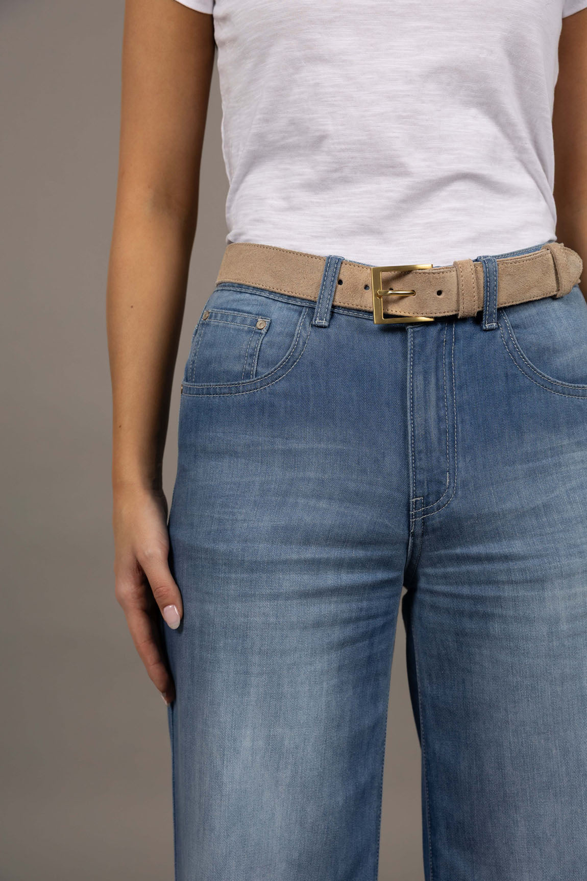 BELT CLASSIC SUEDE - STONE