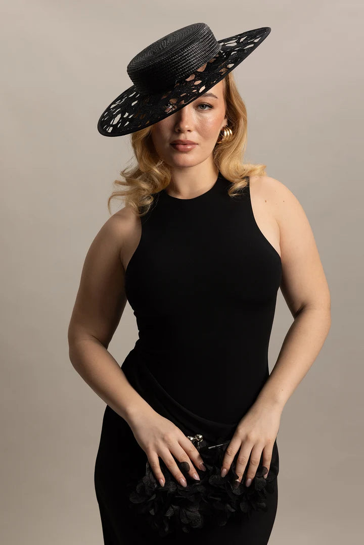 BOATER CHLOE - BLACK